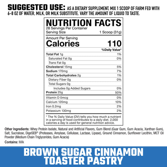 FarmFed Brown Sugar Cinnamon Toaster Pastry
