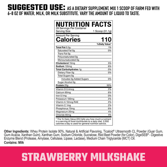 FarmFed Strawberry Milkshake