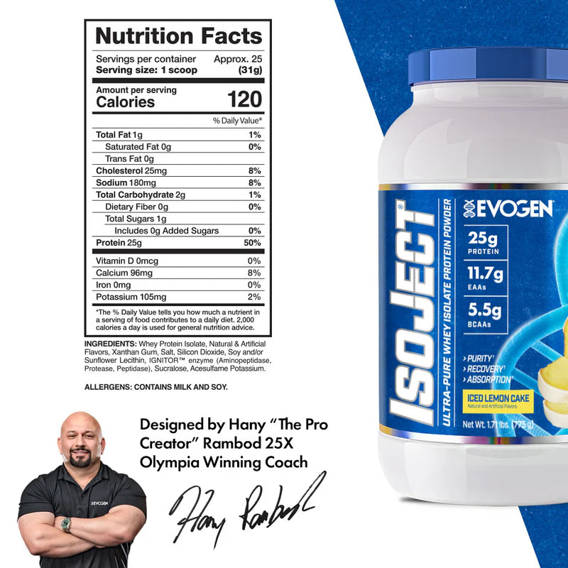 Isoject Iced Lemon Cake