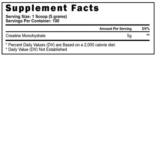 BSL Creatine Monohydrate 100 Servings