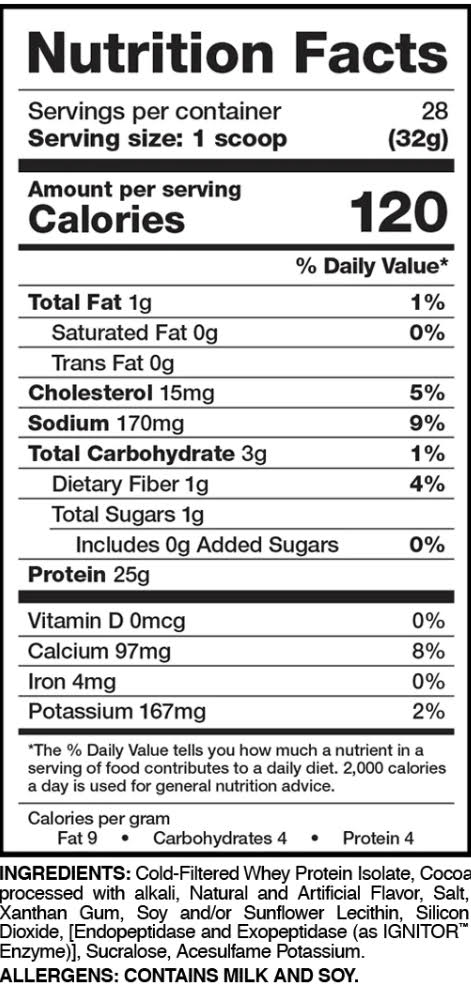 Isoject Chocolate Peanut Butter Banana
